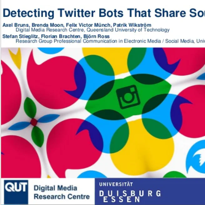 Detecting Twitter bots that share SoundCloud tracks